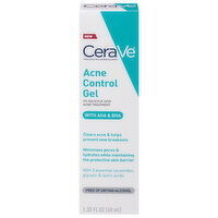 CeraVe Acne Control Gel, with AHA & BHA, 1.35 Fluid ounce