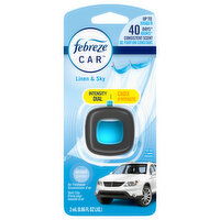 Febreze Car Vent Clip Linen & Sky Air Freshener, 0.06 Fluid ounce