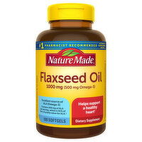 Nature Made Flaxseed Oil, 1000 mg, Softgels, 100 Each