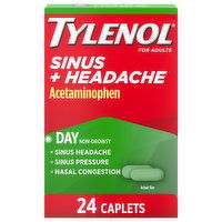 Tylenol Sinus + Headache, Caplets, 24 Each