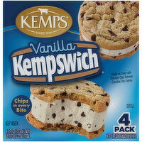 Kemps Vanilla Kempswich Ice Cream Sandwiches, 4 Each