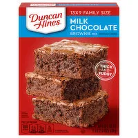 Duncan Hines Brownie Mix, Milk Chocolate, Family Size, 18 Ounce