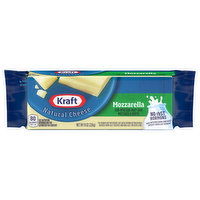 Kraft Cheese, Natural, Part-Skim, Mozzarella, Low-Moisture, 8 Ounce