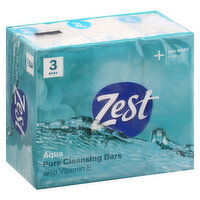 Zest Pure Cleansing Bars, Aqua, 3 Each