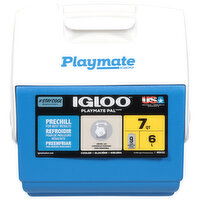 Igloo Playmate Pal Cooler, Blue/White, 7 Quart, 1 Each