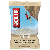 CLIF BAR - White Chocolate Macadamia Nut Flavor - Made with Organic Oats - Energy Bars - Non-GMO - Plant Based Protein Bars (1 Count), 20.34 Ounce