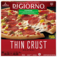 DiGiorno Pizza, Thin Crust, Original, Supreme, 19.1 Ounce