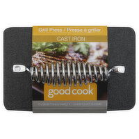 Good Cook Grill Press, Cast Iron, 1 Each