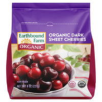 Earthbound Farm Organic Cherries, Dark, Sweet, 8 Ounce