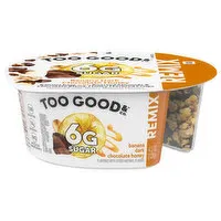 Too Good & Co. Yogurt & Mix-Ins, Banana Dark Chocolate Honey, Lowfat, Remix, 4.5 Ounce