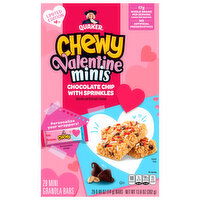 Quaker Chewy Granola Bars, Chocolate Chip With Sprinkles, Valentine, Minis, 28 Each