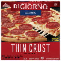 DiGiorno Pizza, Thin Crust, Pepperoni, Original, 16.9 Ounce