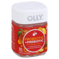 OLLY Probiotic + Prebiotic, Peachy Peach, Gummies, 30 Each