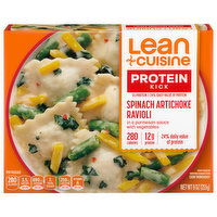 Lean Cuisine Protein Kick Ravioli, Spinach Artichoke, 9 Ounce