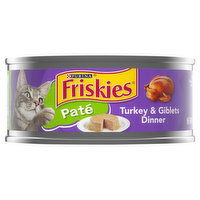 Friskies Pate Wet Cat Food, Turkey & Giblets Dinner, 5.5 Ounce