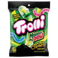 Trolli Mountain Dew Crawlers Sour Brite Gummi Candy, 120 Gram