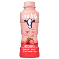 Fairlife Milk, Ultra-Filtered, Reduced Fat, 2%, Strawberry, 14 Fluid ounce