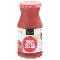 Essential Everyday Salsa, Thick & Chunky, Hot, 16 Ounce