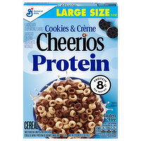 Cheerios Protein Gluten Free Cookies & Creme Cereal Large Size, 11.2 Ounce