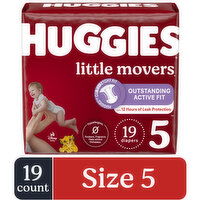 Huggies Little Movers Huggies Little Movers Baby Diapers, Size 5, 19 Ct, 19 Each