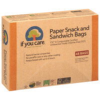 If You Care Paper Snack & Sandwich Bags, 48 Each