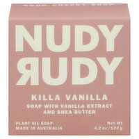 Nudy Rudy Plant Oil Soap, Killa Vanilla, 4.2 Ounce