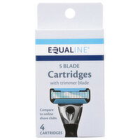 Equaline Cartridges, 5 Blade, 4 Each