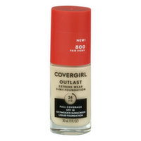 CoverGirl Outlast Liquid Foundation, 3-in-1, Fair Ivory 800, SPF 18, 30 Millilitre