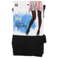 L'eggs Tights, Opaque, Black, Size M, 1 Each