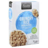 Essential Everyday Cereal, Oven Toasted Rice, Crunchy, Squares, 12 Ounce