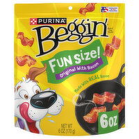 Beggin' Original with Bacon Dog Treats Fun Size, 6 Ounce