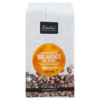 Essential Everyday Coffee, Ground, Light, Breakfast Blend, 12 Ounce