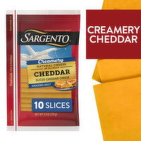 SARGENTO Sargento® Creamery Sliced Natural Cheddar Cheese, 10 slices, 6.33 Ounce