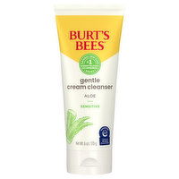 Burt's Bees Cream Cleanser, Gentle, Sensitive, Aloe, 6 Ounce