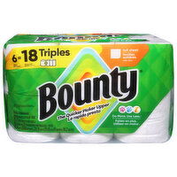 Bounty Full Sheet White 2-Ply Triple Rolls Paper Towels, 6 Each