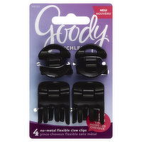 Goody Ouchless Claw Clips, No-Metal Flexible, 4 Each