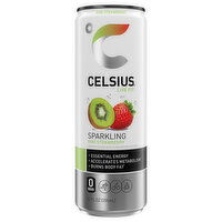 Celsius Live Fit Sparkling Kiwi Strawberry Energy Drink, 12 Fluid ounce