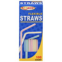 GoodCo Straws, Flexible, 100 Each