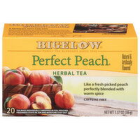 Bigelow Perfect Peach Herbal Tea Bags, 20 Each