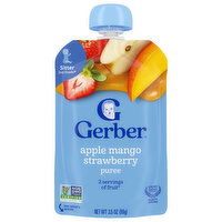 Gerber Sitter 2nd Foods Apple Mango Strawberry Puree, 3.5 Ounce