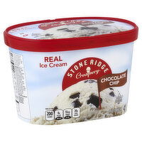 Stoneridge Creamery Ice Cream, Chocolate Chip, 1.5 Quart