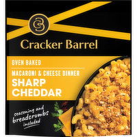 Cracker Barrel Sharp Cheddar Oven Baked Macaroni & Cheese Dinner, 12.3 Ounce