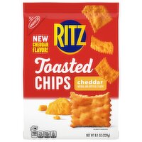 RITZ Toasted Chips Cheddar Crackers, 8.1 Ounce