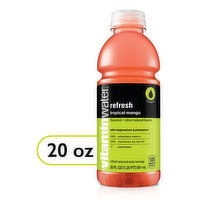 vitaminwater Refresh Electrolyte Enhanced Water W/ Vitamins, Tropical Mango Drink, 20 Fluid ounce