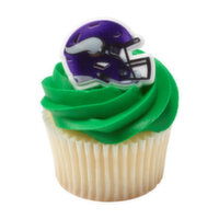 Minnesota Vikings Helmet Cupcakes, 1 Each