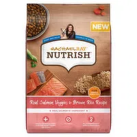 Rachael Ray Nutrish Food for Dogs, Real Salmon, Veggies & Brown Rice Recipe, Adult, 5.5 Pound