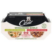 Cesar Wholesome Bowls Dog Food, Canine Cuisine, Assorted, 6 Each