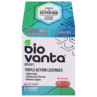 Biovanta Triple Action Lozenges, Non-Drowsy, Tart Cherry, Lozenges, 24 Each