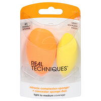 Real Techniques Miracle Complexion Sponge + Concealer Sponge Duo, 1 Each