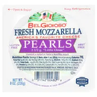 BelGioioso Cheese, Fresh Mozzarella, Pearls, 8 Ounce